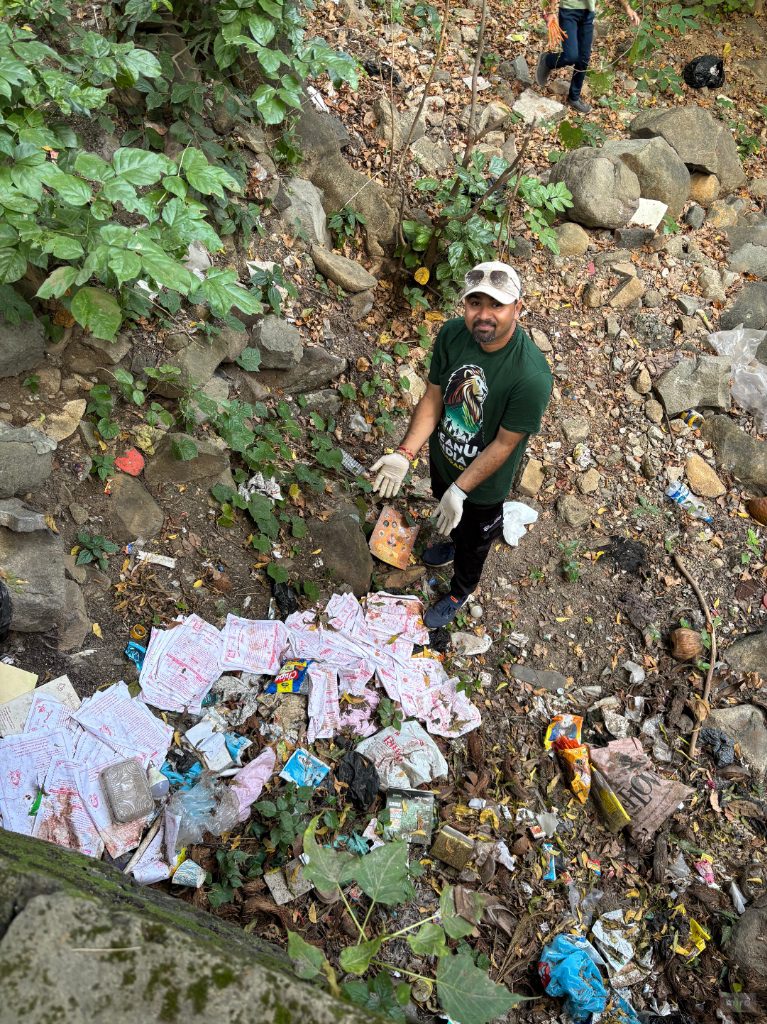 Site Before Cleanup - Littered Ground